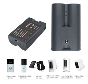 비디오 초인종 2 3 4 충전식 RV4 배터리 재고 6040mAh 링 V4 초인종 리튬 배터리 마이크로 USB 포트 - Product Image 2