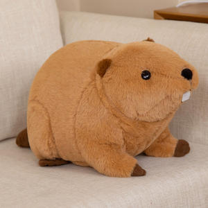 OEM diseño lindo suave <span class=keywords><strong>Nutria</strong></span> muñeca niños compañero Castor peluche Animal peluche juguete al por mayor cumpleaños mascota algodón goma PP - Product Image 2