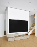 Meuble TV en MDF de Luxe, Design Moderne Minimaliste Cannelé, Personnalisable, Table Console pour Salon, Chambre, Appartement