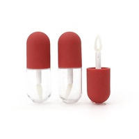Tube de brillant à lèvres vide 3 ml avec logo personnalisé, contenant de teinte à lèvres longue tenue, capsule de maquillage OEM, tube de brillant à lèvres haute brillance