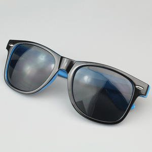 Unisex CE Certified UV400 <b>Sunglasses</b> Classic Sky Blue Vintage Two-Tone Beach Shades Custom Logo Flat Glossy Green <b>Yellow</b> Red PC - Product Image 2