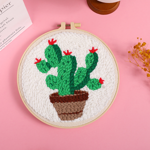 ชุดเย็บปักถักร้อยรูปทรงกระบองเพชร XIXI ซีรีส์ Cactus พร้อมเข็มเย็บปักผ้าจากโรงงานโดยตรง ผ้าฝ้าย ของขวัญฝีมือประณีต งานปักครอสติช งานฝีมือเย็บปักถักร้อย - Product Image 5