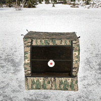 Cible de camouflage de chasse et de tir en plein air 40*40cm avec oeil de taureau pour accessoires de tir à la fronde