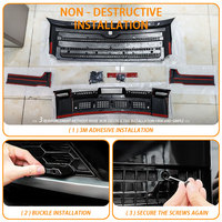 Kit de calandre avant noir modifié pour CHERY JETOUR Traveler T2 2024 2025