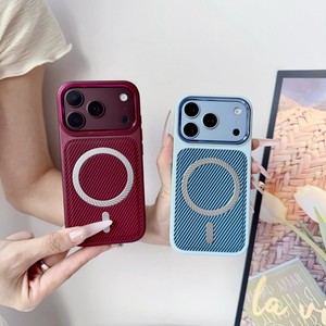 เคสโทรศัพท์มือถือแบบแม่เหล็กคุณภาพสูง ลายคาร์บอนไฟเบอร์ สำหรับ iPhone 18 17 16 15 pro max ปุ่ม AI ป้องกันฝาหลัง - Product Image 3