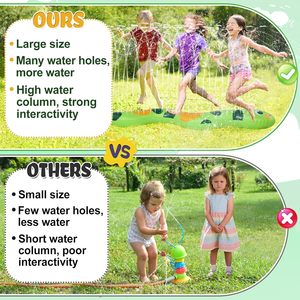 <b>Inflatable</b> Snake Sprinkler Toy 95in <b>Large</b> Size for Kids Backyard Summer Water Play - Product Image 2