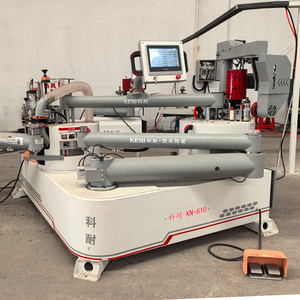 Machine à bordurer les chants courbes à double bras articulé et machine à bordurer pour armoires - Product Image 4