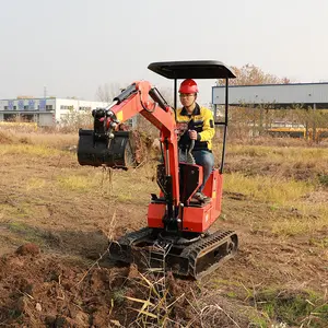 SOAO ekskavator mini hidrolik 800kg, murah dari 0.8t hingga 2.5t merek Tiongkok dengan kabin