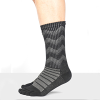 Chaussettes de course athlétiques en laine mérinos de haute qualité à cinq doigts Chaussettes personnalisées en laine à 5 orteils pour hommes et femmes