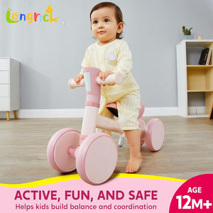 Vélo d'équilibre pour tout-petits avec musique et lumières | Premier jouet d'équitation pour les enfants de 1 à 2 ans | Jouet bébé extérieur pour garçons et filles (rose) - Product Image 2