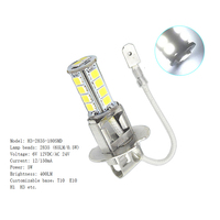 Vente chaude E10 BA9S H1 H3 18SMD LED Ampoules de phares de moto Système d'éclairage 6V