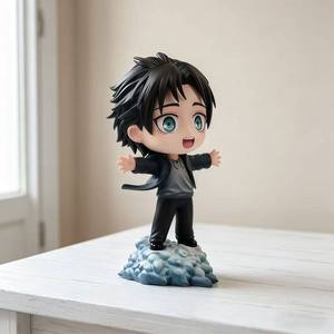 Figura de Manga de 13 cm, Estatua de <span class=keywords><strong>Shingeki</strong></span> No Kyojin, Versión Q Figura de PVC de Eren Jaeger de <span class=keywords><strong>Freedom</strong></span>, Figura de Anime, Juguetes - Product Image 3