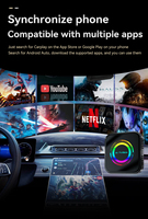Boîte AI CarPlay sans fil 3 en 1 8 Go 128 Go avec Android Auto TV Box Lecteur multimédia universel pour voiture