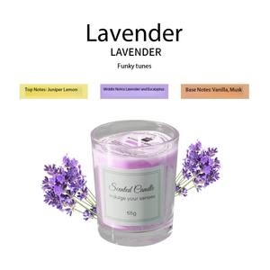 Velas aromáticas no tóxicas ecológicas de cera de soja con logotipo personalizable con fragancia de larga duración para ayudar a dormir - Product Image 3