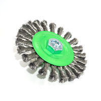 Brosse métallique torsadée en acier 125XM14 pour le polissage industriel, utilisation puissante