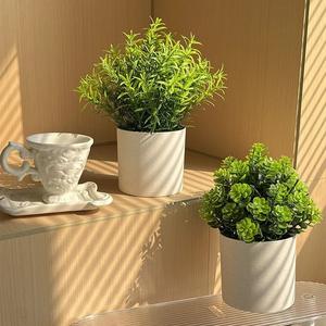प्लास्टिक सिम्युलेटेड बोन्साई फूल पोटेड प्लांट ऑफिस डेस्कटॉप लिविंग रूम नेordic लक्जरी इंस्टैग्राम एक्सेसरीज़ फोटोग्राफी प्रोप्स - Product Image 2