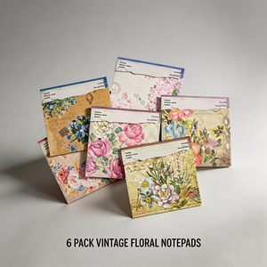 SK Sheng Kang Packaging Custom Floral Memo <b>Pads</b> Vintage Style Colorful No Adhesive - Product Image 5