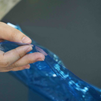 Film TPU bleu transparent, super élastique, doux au toucher, imperméable, recyclable, écologique, biodégradable, de haute qualité