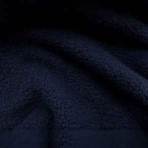 Tissu en molleton noir tricoté 100% polyester, poids moyen, tissu polaire sherpa en polyester noir, doux, anti-bouloches, séchage rapide pour le sport - Product Image 3