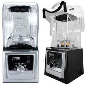 Blender commercial haute vitesse avec contrôle de vitesse variable, plusieurs lames, protection anti-éclaboussures incluse, pour usage en restaurant - Product Image 2