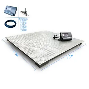 Industry Electric Platform Scale 1000kg Warehouse Floor Weighing Scale 1t