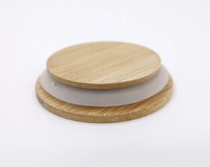 Бамбуковая крышка размером 73 мм под заказ для стеклянной свечи, каменной банка, бутылки для хранения, чашки, бамбуковые крышки - Product Image 3