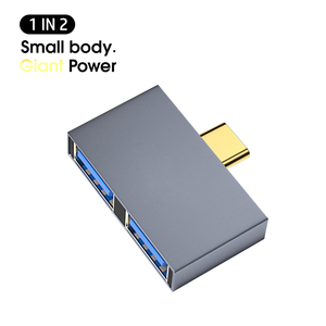 <span class=keywords><strong>Usb</strong></span> C 3.0 Hub chuyển đổi ổn định truyền <span class=keywords><strong>2</strong></span> trong 1 Type-C nam kép <span class=keywords><strong>USB</strong></span> 3.0 nữ nối cho PC máy tính xách tay <span class=keywords><strong>iPad</strong></span> kho có sẵn - Product Image 2
