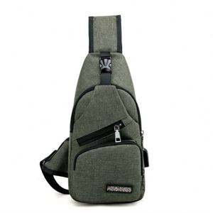 Men <b>Back</b> <b>Pack</b> Chest <b>Pack</b> Single Rucksack England Chest Bags Shoulder Cross Body Bag External USB Charger Backpack <b>Boys</b> - Product Image 2