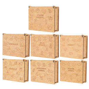 Juguetes de Dibujo <span class=keywords><strong>para</strong></span> Niños, Plantillas de Pintura DIY, Kit de Plantillas, Rompecabezas de Madera, Juguetes Educativos <span class=keywords><strong>para</strong></span> Niños y Niñas, Regalo de Cumpleaños - Product Image 3
