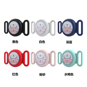 Étui étanche en silicone de dessin animé pour <span class=keywords><strong>AirTag</strong></span> Holder étanche chat chien collier pour animaux de compagnie Anti perte housse de protection pour AirTags - Product Image 5