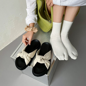 Sandalias de Plataforma Antideslizantes Cómodas para Mujer, Diseño Fujian, con Lazo, Populares para la Primavera - Product Image 1