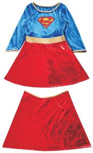 Costume d'Halloween <span class=keywords><strong>Supergirl</strong></span> pour filles comprenant une robe et une cape - Product Image 2