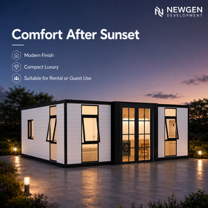 บ้านสำเร็จรูปทรงสี่เหลี่ยมผืนผ้า ดีไซน์ทันสมัยจาก Newgen Development เหมาะสำหรับใช้งานกลางแจ้ง - Product Image 1