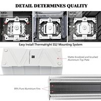 Refroidisseur de processeur Thermalright AS120 EVO Archon AGHP 4.0 Tech Efficient Air Cooling avec éclairage ARGB et ventilateur