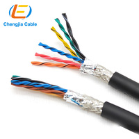 YY06 RVVSP Kabel 4X2X0,3 (22AWG) Abgeschirmtes Encoder-PVC-Mantelkabel U L Zertifiziert Encoder- und Rückkopplungskabel