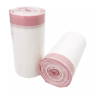 Bolsa de basura de plástico PE resistente de 30 galones, bolsa de basura de construcción con cordón para el hogar, supermercado y uso en exposiciones - Product Image 1