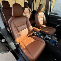 Housses de siège sur mesure pour voiture, 5 places, en cuir artificiel, pour Honda Ridgeline 2017-2020 2021 2022 2023 2024 2025 2026