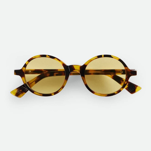 Bottega BV Retro Round Sunglasses Acetate Frame UV Protection Fashion Eyewear for Men Women Veneta - Product Image 1