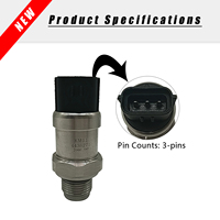 Capteur de pression haute performance 4436271 compatible avec les excavatrices Hitachi EX200-5 ZX200-5 – Pièces de rechange hydrauliques robustes pour l'exploitation minière