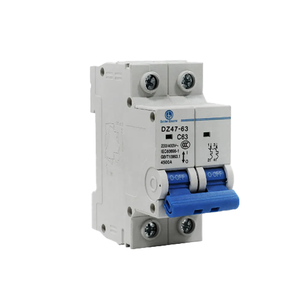 MCBミニチュア回路ブレーカ2P AC 230/400V 16A 20A 25A 32A 63A電気回路ブレーカDINレール取り付け - Product Image 1