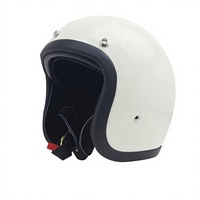 Casque de moto électrique BLD 500TX en fibre de verre 3/4 léger unisexe rétro pour croisière et trajets quotidiens – Approvisionnement transfrontalier