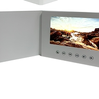 Livre vidéo numérique LCD blanc personnalisé de 7 pouces, mémoire de 128 Mo à 8 Go, pour livres d'or de mariage, brochures vidéo d'entreprise, le meilleur jour de notre vie