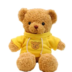 New Arrival Custom Wholesale 7 Colors Teddy Bear With Bow Soft Stuffed Animals Plush Bear