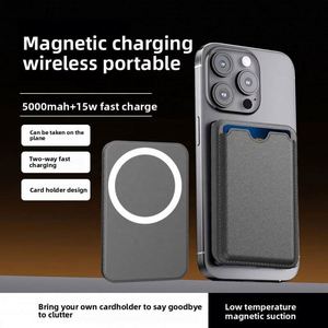 Porte-cartes magnétique, Power Bank ultra-fin, porte-monnaie, <span class=keywords><strong>20</strong></span> <span class=keywords><strong>Watt</strong></span>, 10 000 mAh, Power Bank mince - Product Image 2
