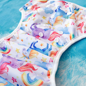 <span class=keywords><strong>Couche</strong></span> de bain pour enfants imprimée personnalisée taille unique réglable imperméable réutilisable doux tissu respirant <span class=keywords><strong>lavable</strong></span> pantalon de <span class=keywords><strong>piscine</strong></span> pour bébés - Product Image 2