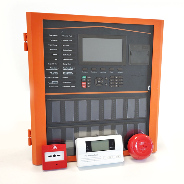 Tanda TX7008 Factory Price Addressable Fire Alarm Control Panel 4/8 Loop LPCB Certified EN54 Standard Conventional Fire
