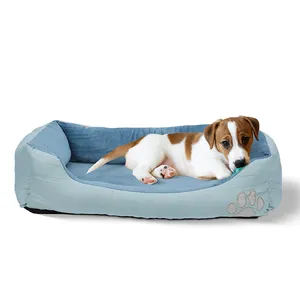 High Density Memory Foam Dog Bed Anxiety Relief Pet Sofa For Medium And Big Pets