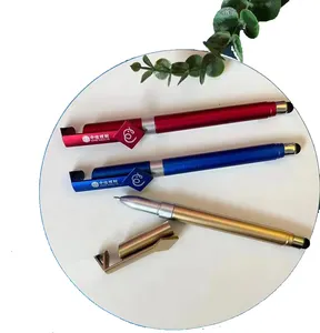 Stylo drapeau multi-outil publicitaire avec écran tactile Décapsuleur Stylo bannière extractible avec logo personnalisé Boule de papier à rouler en plastique