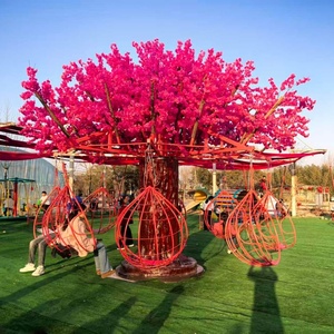 <span class=keywords><strong>Altalena</strong></span> Commerciale da Esterno <span class=keywords><strong>a</strong></span> Forma di Albero di Ciliegio, Simulazione Rosa, per Parchi Divertimento - Product Image 1