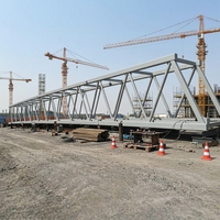 Pont en acier préfabriqué à structure modulaire en forme de H pour autoroute et voie ferrée
